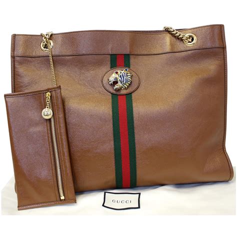 gucci brown leather shoulder bag|Gucci large shoulder handbags.